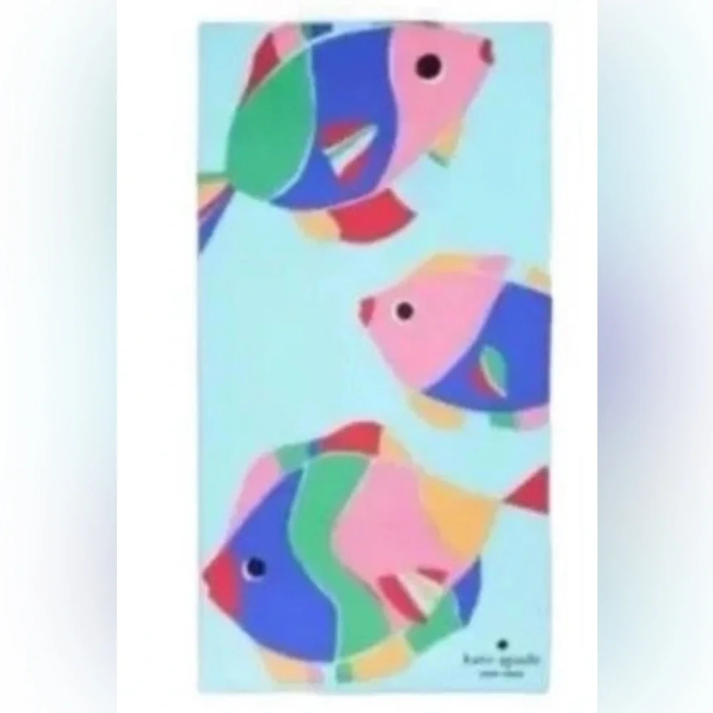 Kate Spade Colorful Fish Beach Towel. New without tags.